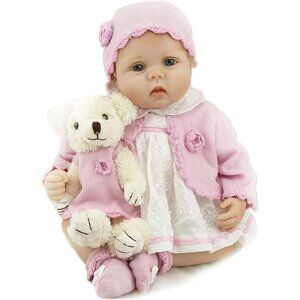 Reborn Doll - 22" Realistic Handmade Reborn Baby Dolls Soft Silicone Vinyl  Doll